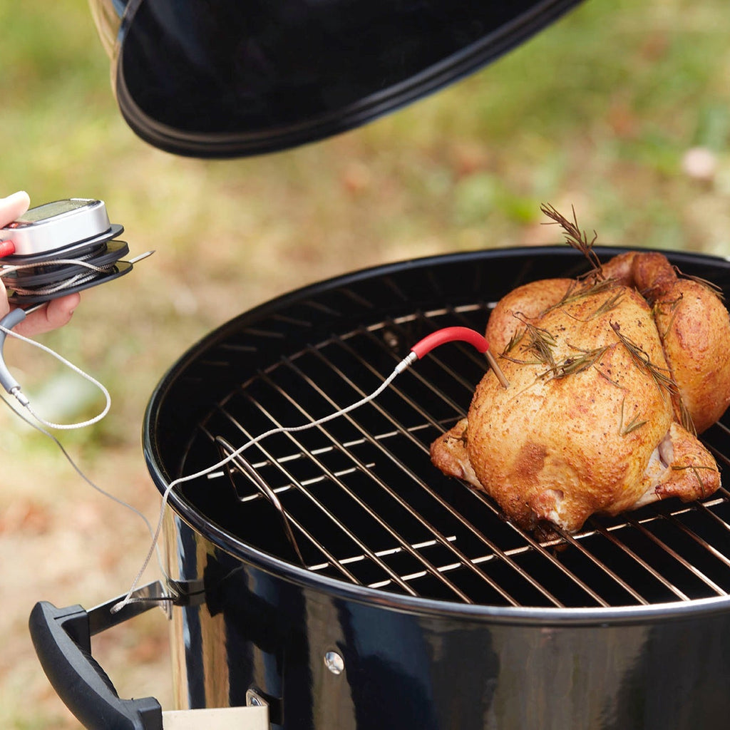 Geräuchertes Hähnchen mit „Rotwein“-Holz chunks und Sherry