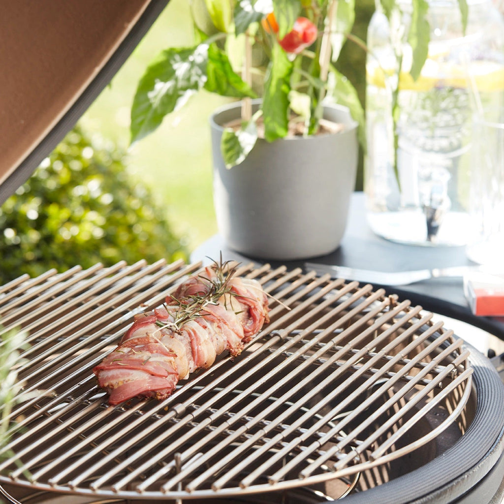 Leicht geräucherter Weißblauer Belgier vom Grill