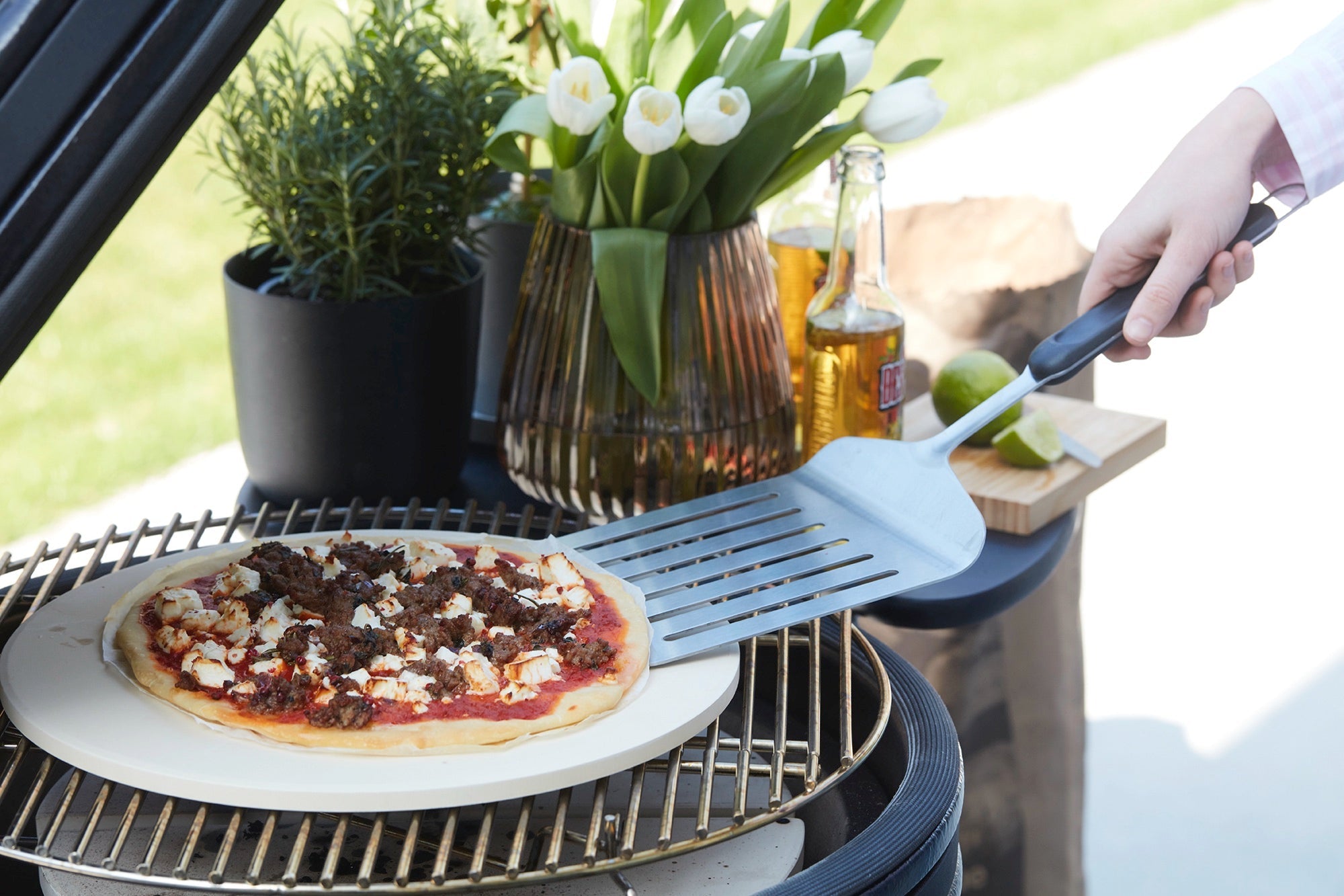 Türkische Pizza mit Lammhack und Feta vom Grill – Barbecook