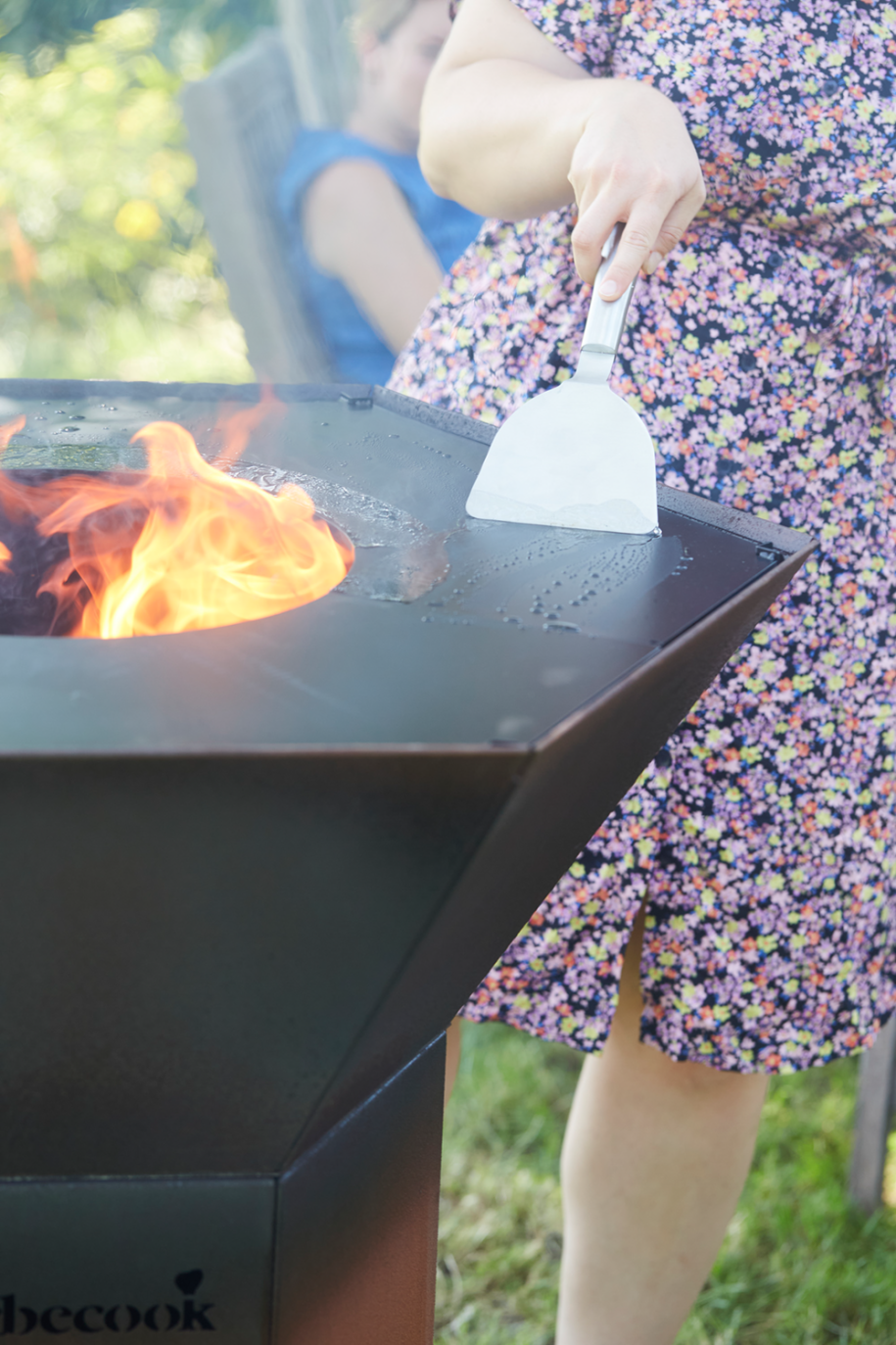 Premium set of 2 plancha spatulas