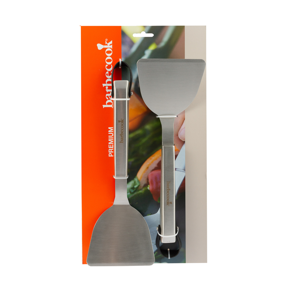 Premium set of 2 plancha spatulas