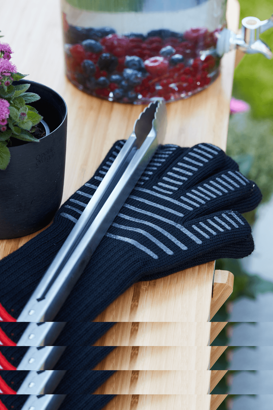 Premium Paar Handschuhe Schwarz