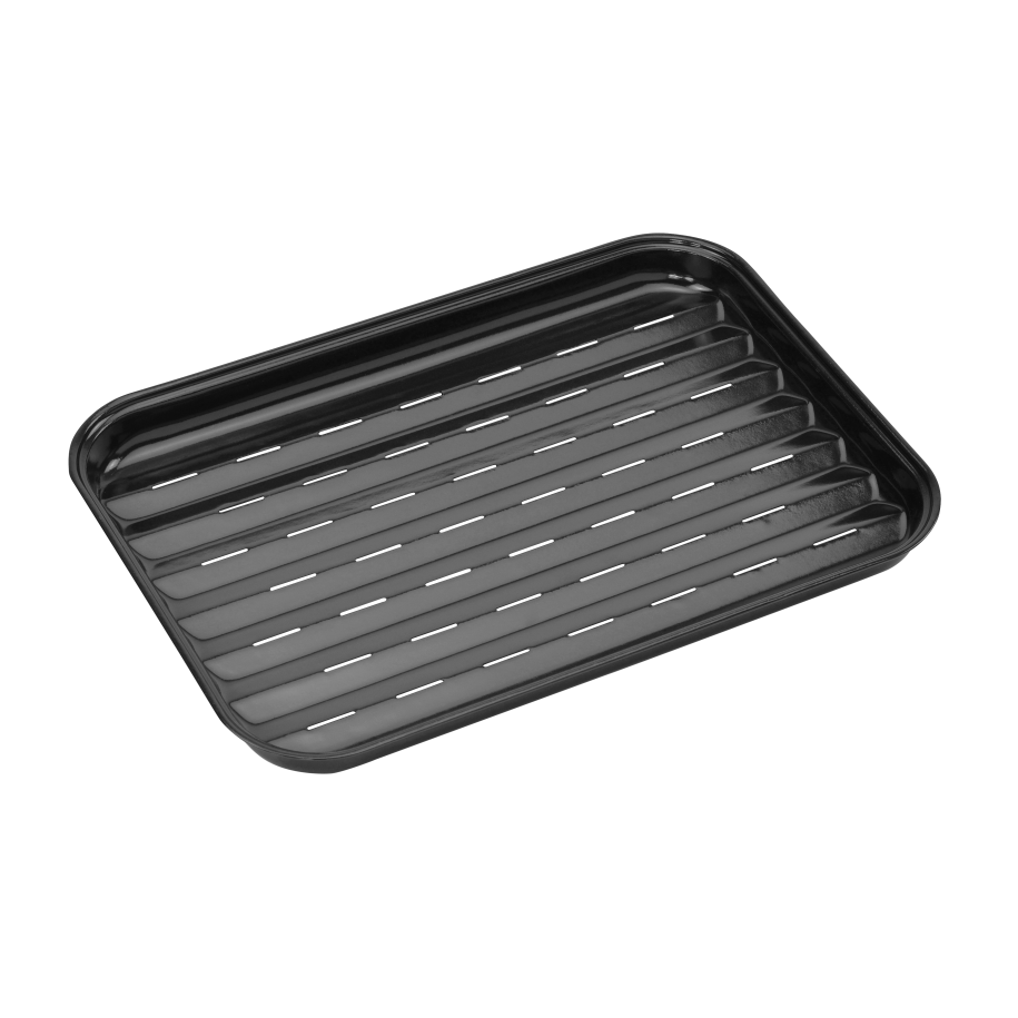 Reusable enamel grill pan