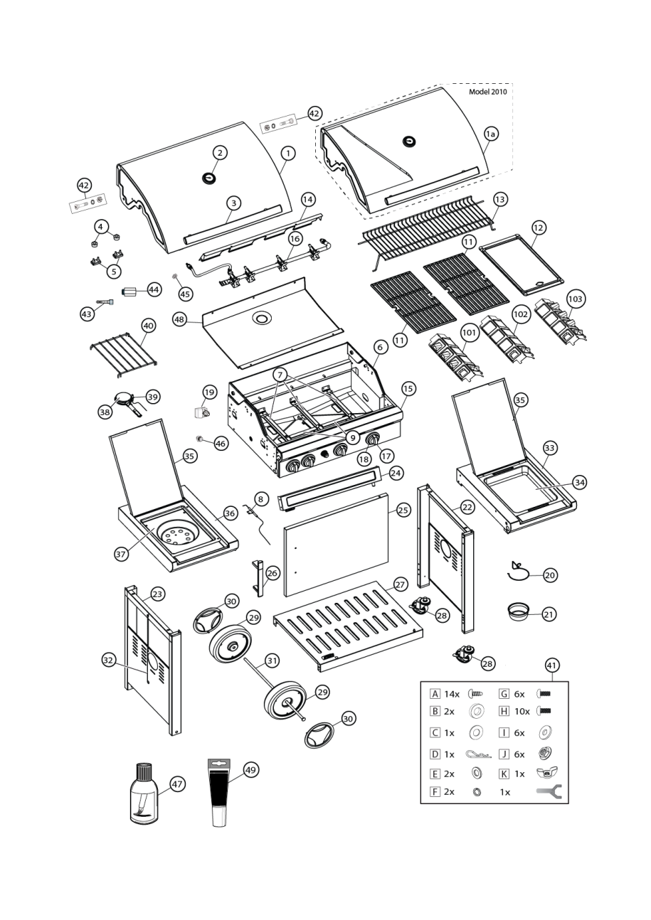 Spare parts Kaduva Inox