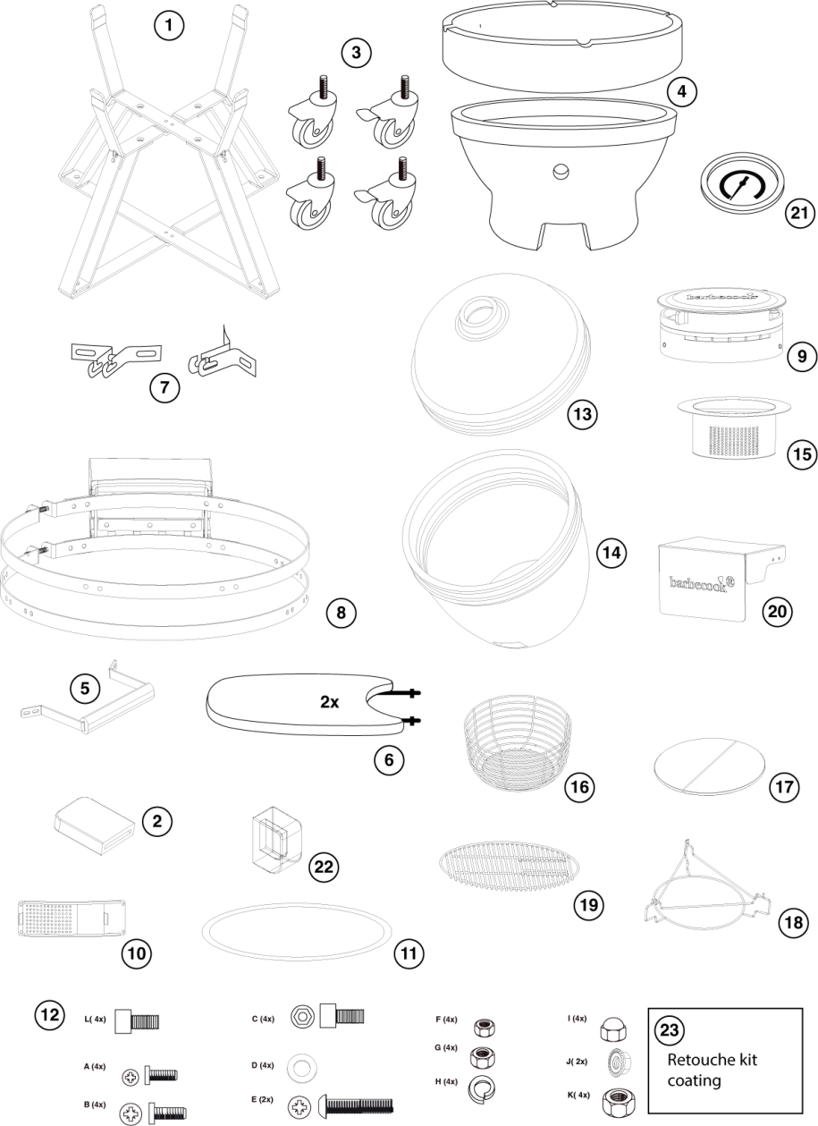 Spare parts Kamal 60/XL matte