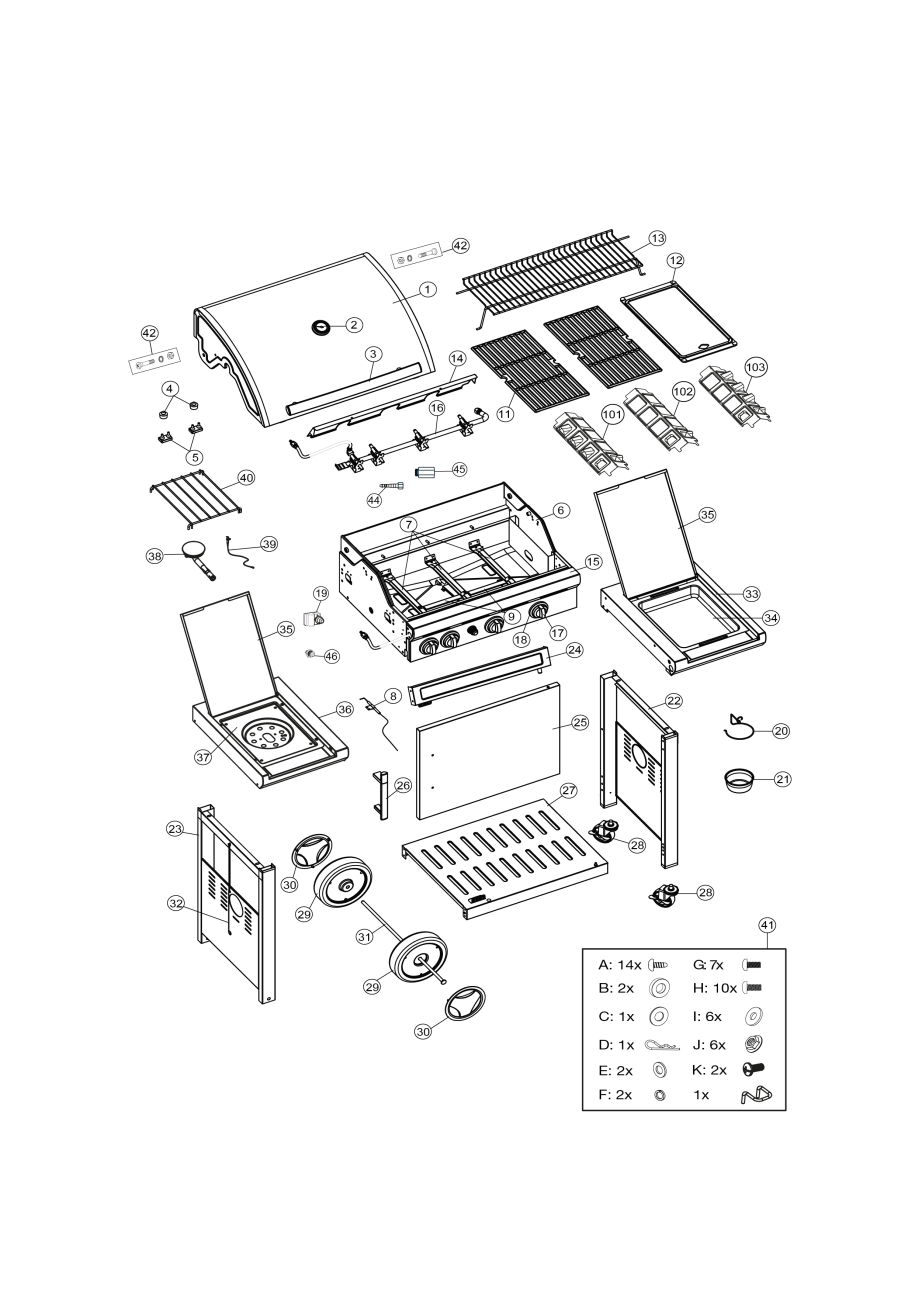 Spare parts Kaduva SST (Inox)