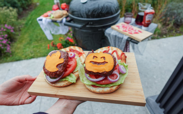 Halloween Spooky Grilled Burgers