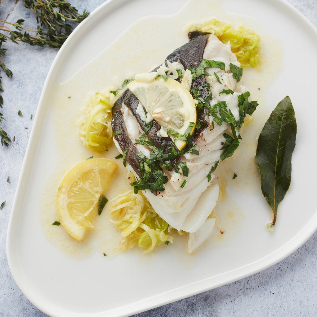 Kabeljau en papillote vom Grill