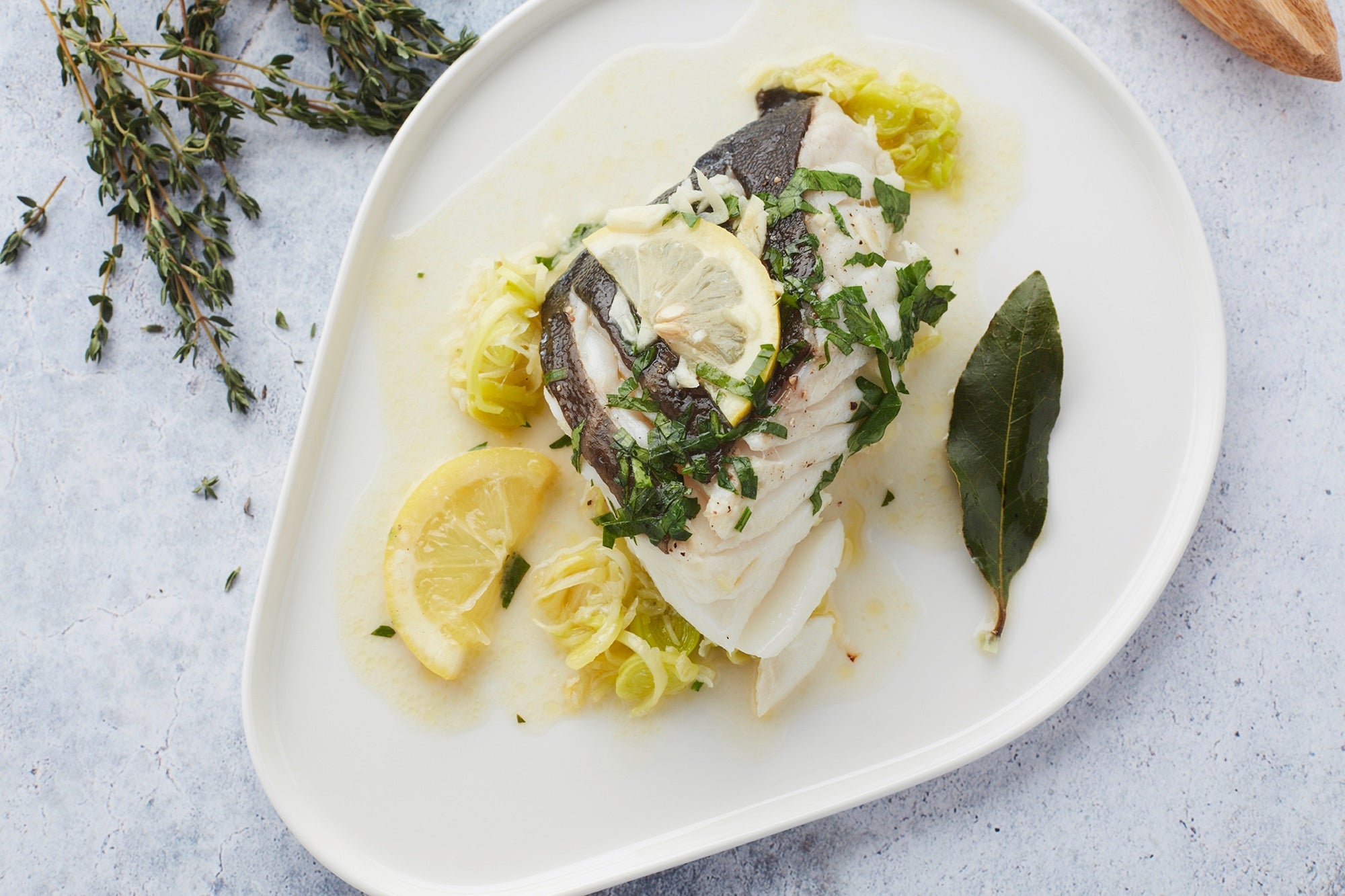 Cod en papillote on the BBQ