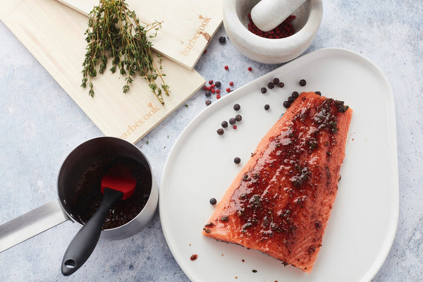 Cedar-plank smoked salmon