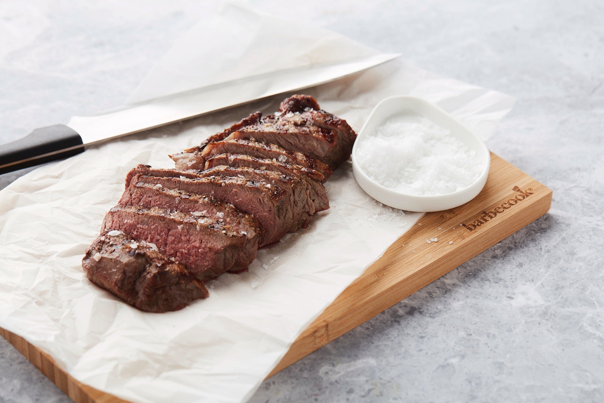 Belgian Blue Steak on the BBQ
