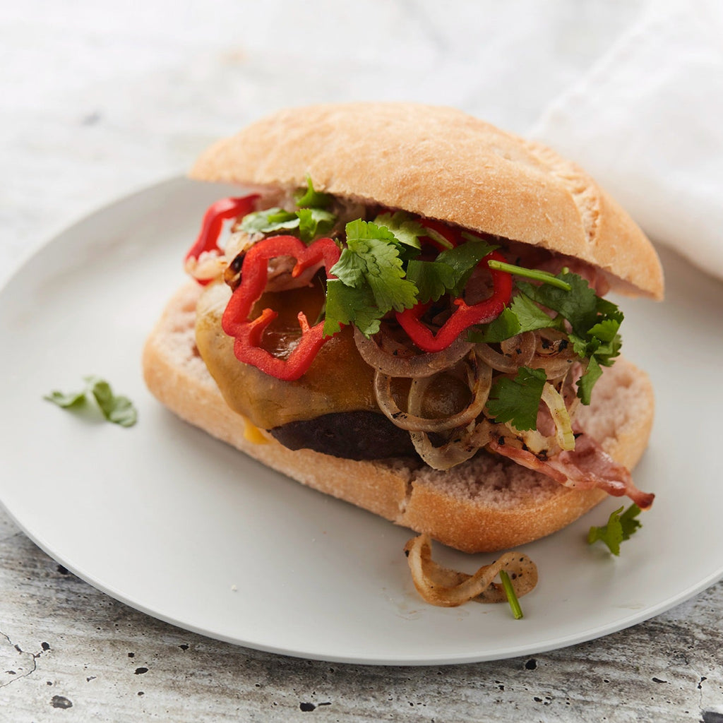 Jalapeño-Burger vom Grill