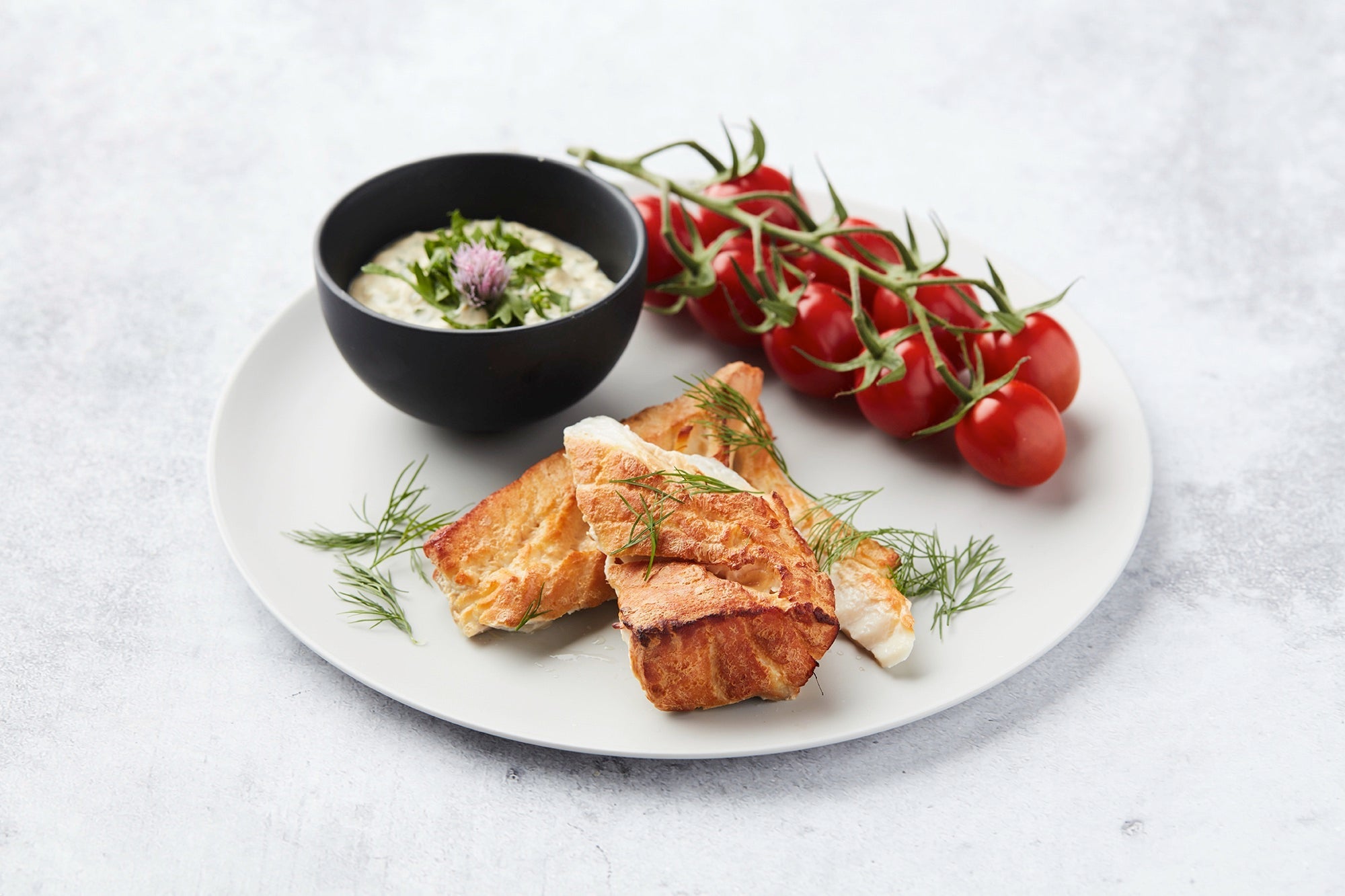 Hot smoked cod