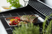 Reusable stainless steel grill pan