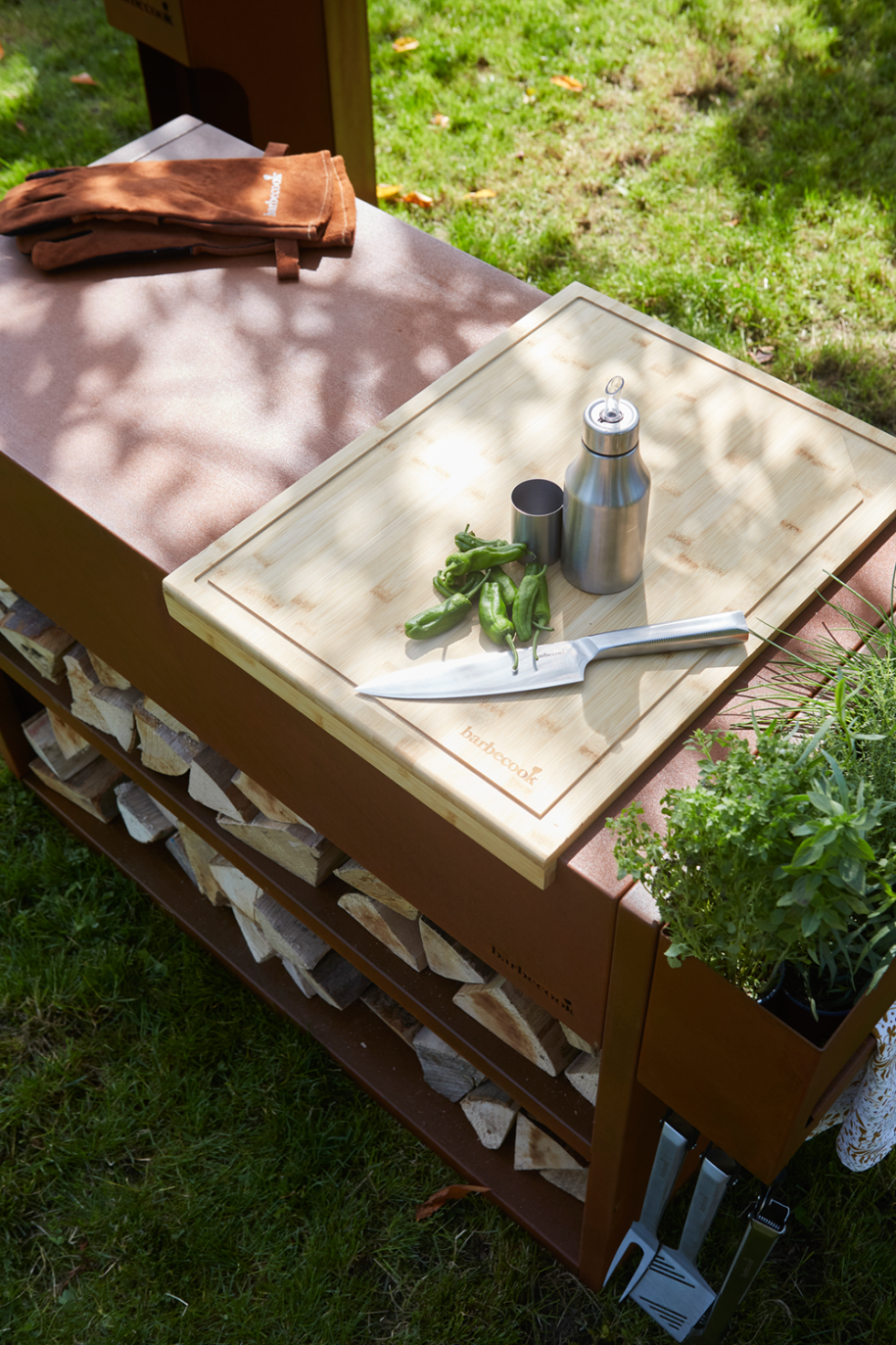 Schneidebrett mit Saftrinne für Nestor World 659.5x45x4.5cm FSC®