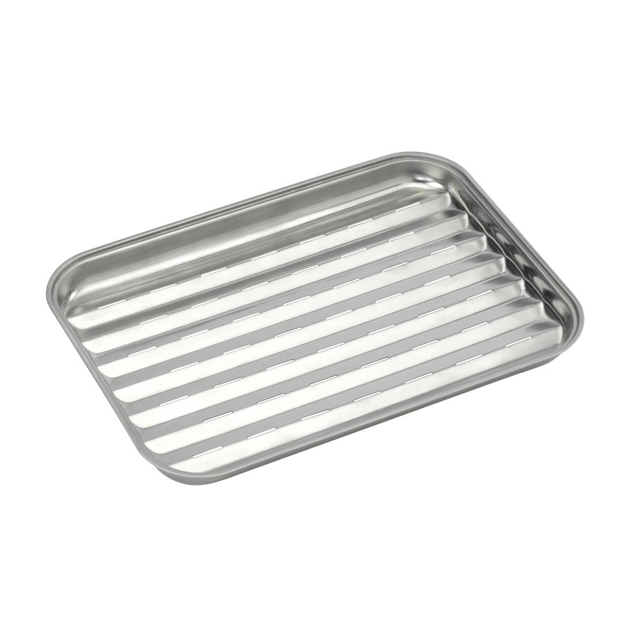 Reusable stainless steel grill pan