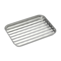Reusable stainless steel grill pan