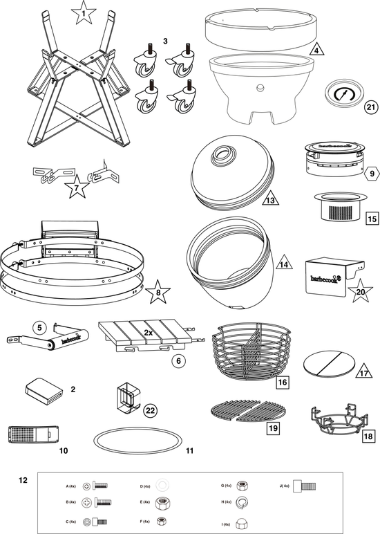 Spare parts Kamal 2.0 Extra Large matt