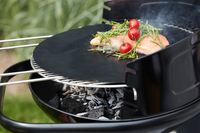 Set van 2 grillmatten zwart Ø 40cm