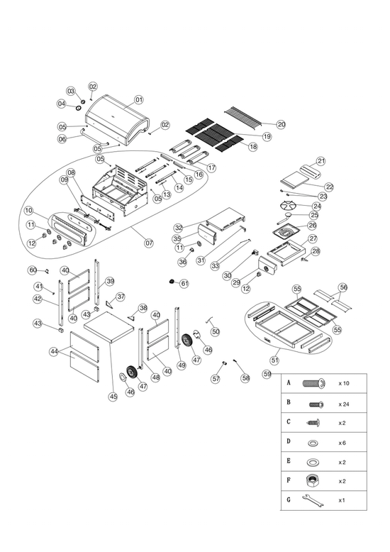 Spare parts Siesta 310 50mb + plancha