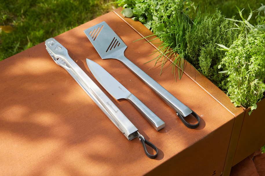 Premium set with spatula, knife and tongs