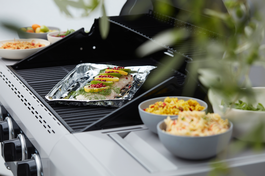 Set of 5 square aluminium barbecue plates
