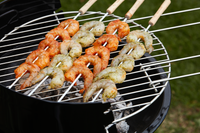 4 Spiesse mit Griff aus Holz FSC®