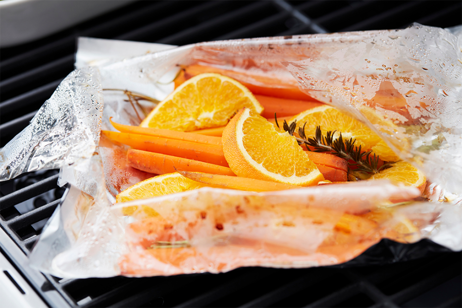 Set mit 10 Ofen- und Grilltaschen