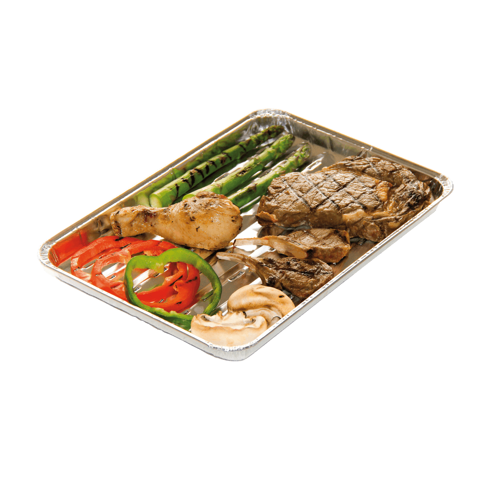 5 Einmalgrillschalen Rechteckig