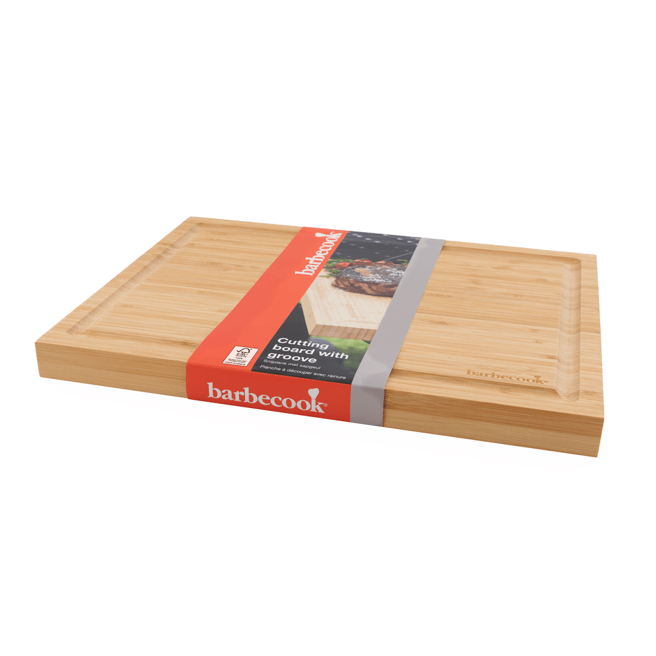Bamboo cutting board with groove 40x30x3cm FSC®