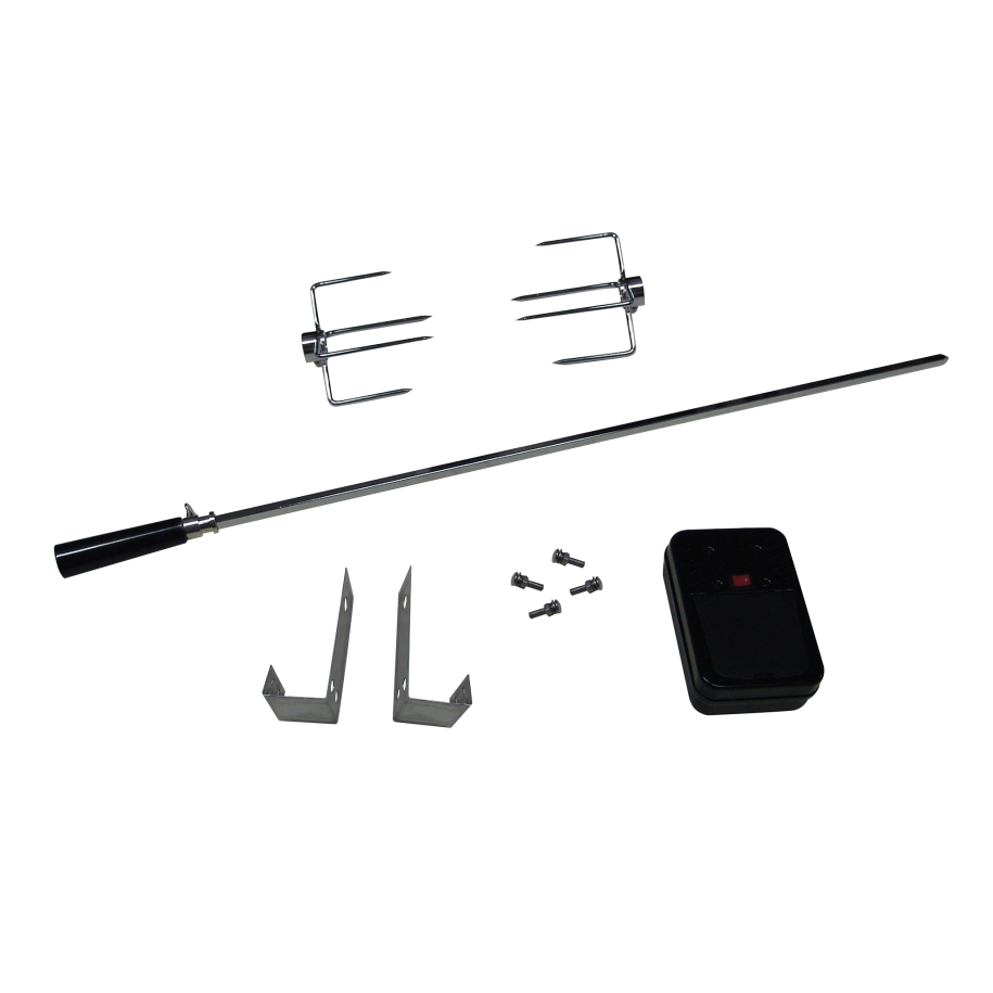 Set für Gasgrill mit 2 Spießgabeln