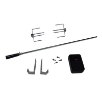 Set für Gasgrill mit 2 Spießgabeln