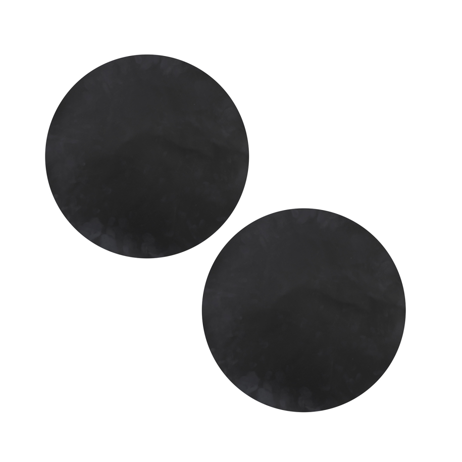 Satz von 2 Premium Grillmatten Schwarz Ø 32cm
